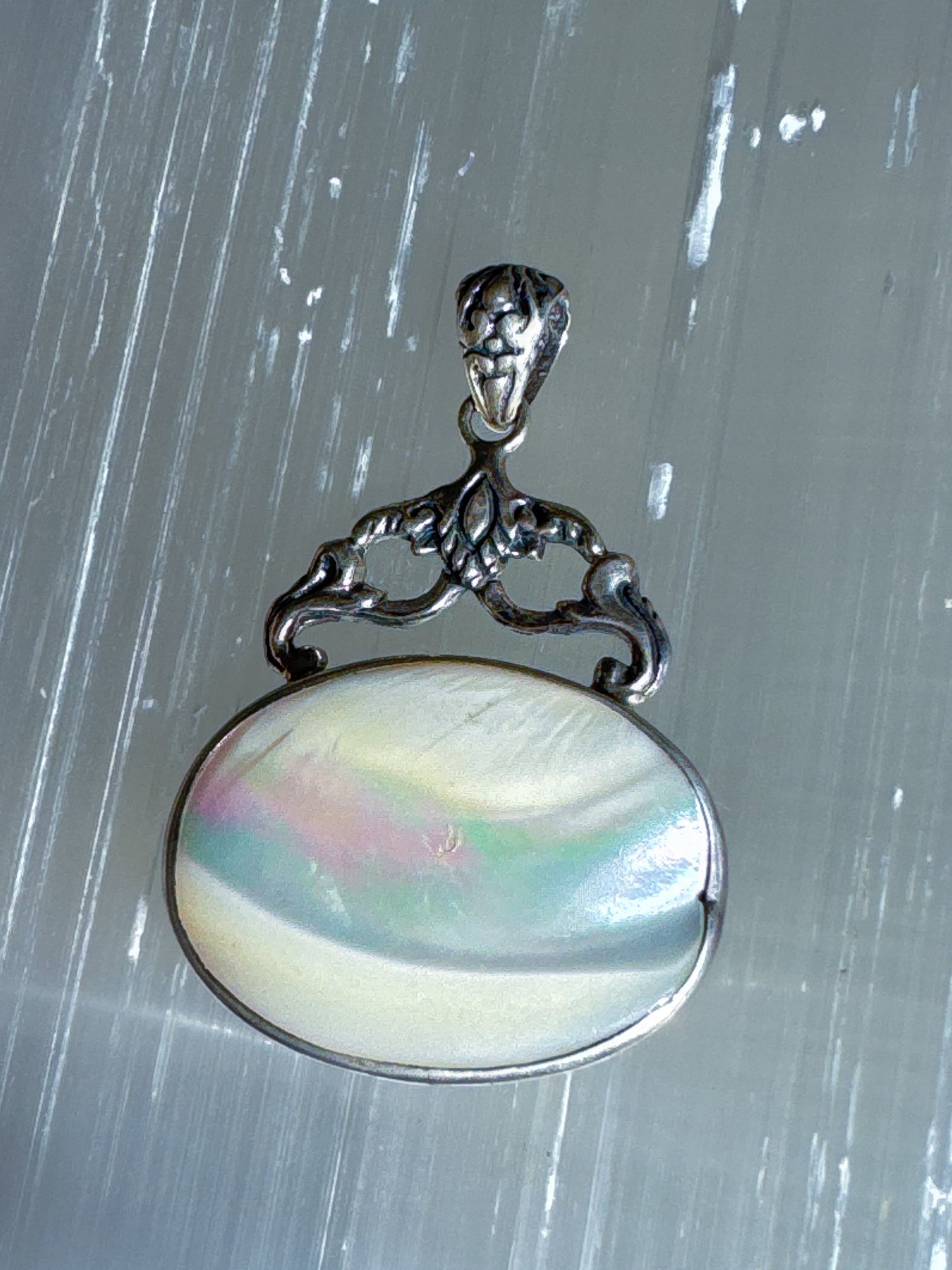 Mother-of-Pearl Moonlit Pendant